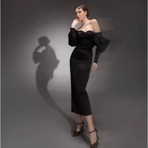 Midi Black Dress