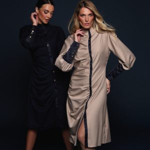 Midi pleated dress